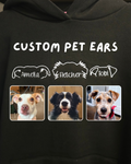 Custom Pet Ears Embroidered Sweatshirt