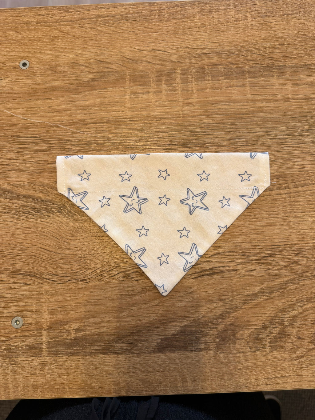 White with Blue Stars Bandana