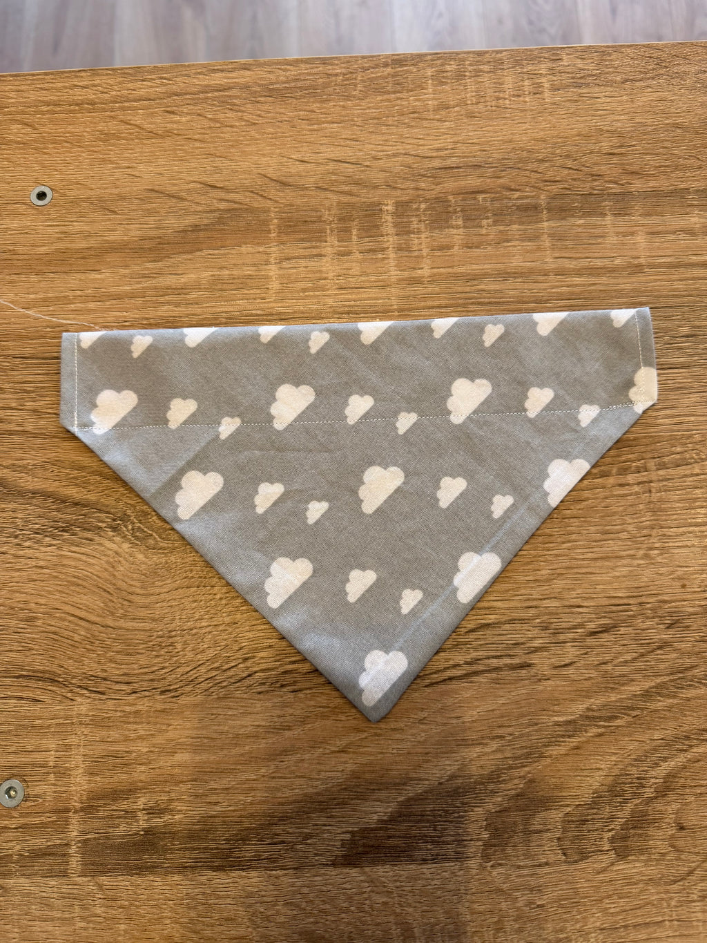 Grey with White Clouds Bandana