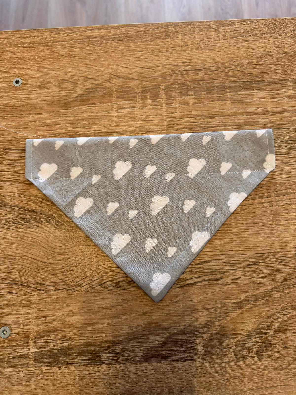 Grey with White Clouds Bandana