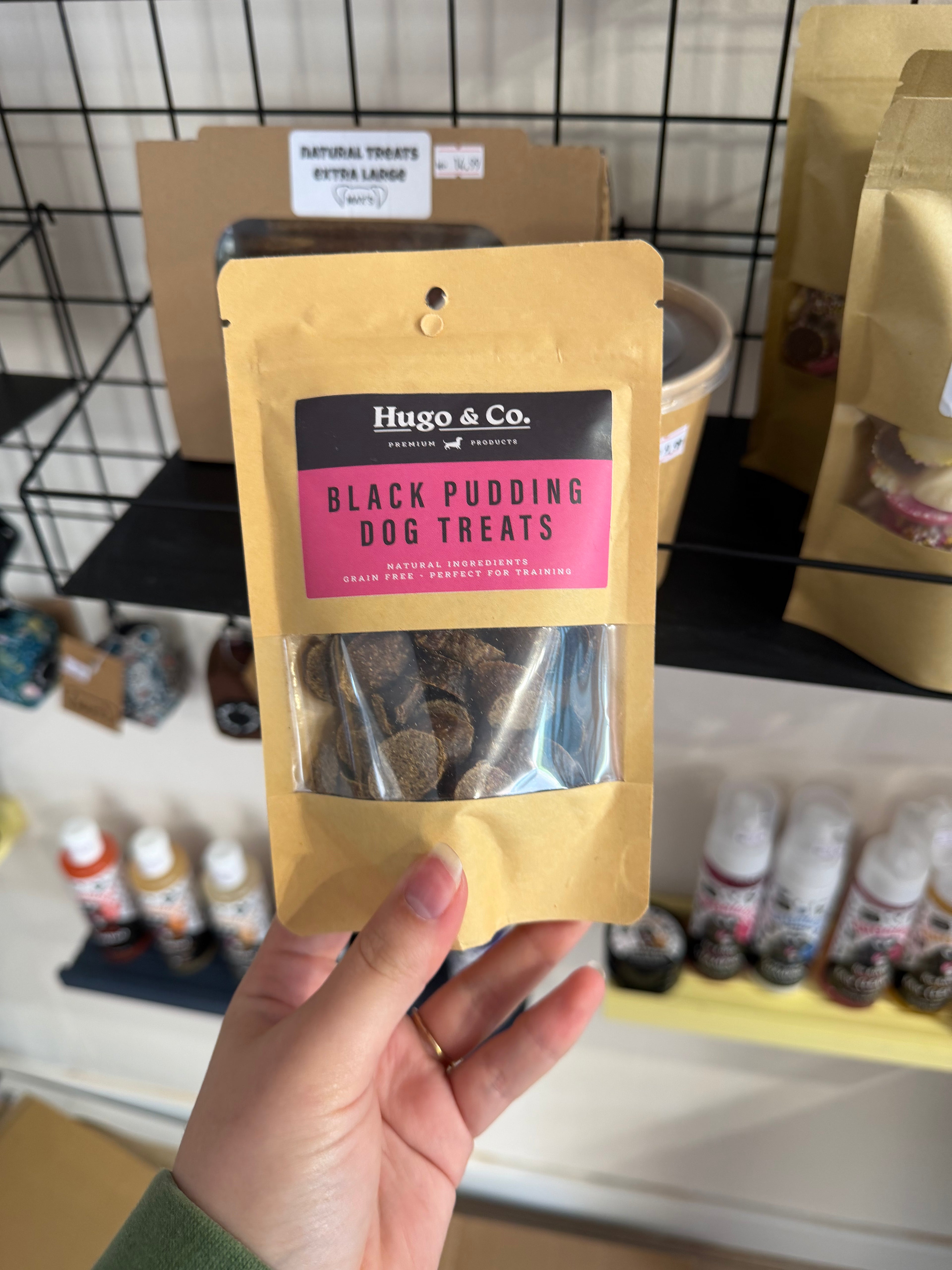 Hugo & Co Black Pudding Dog Treats 75g
