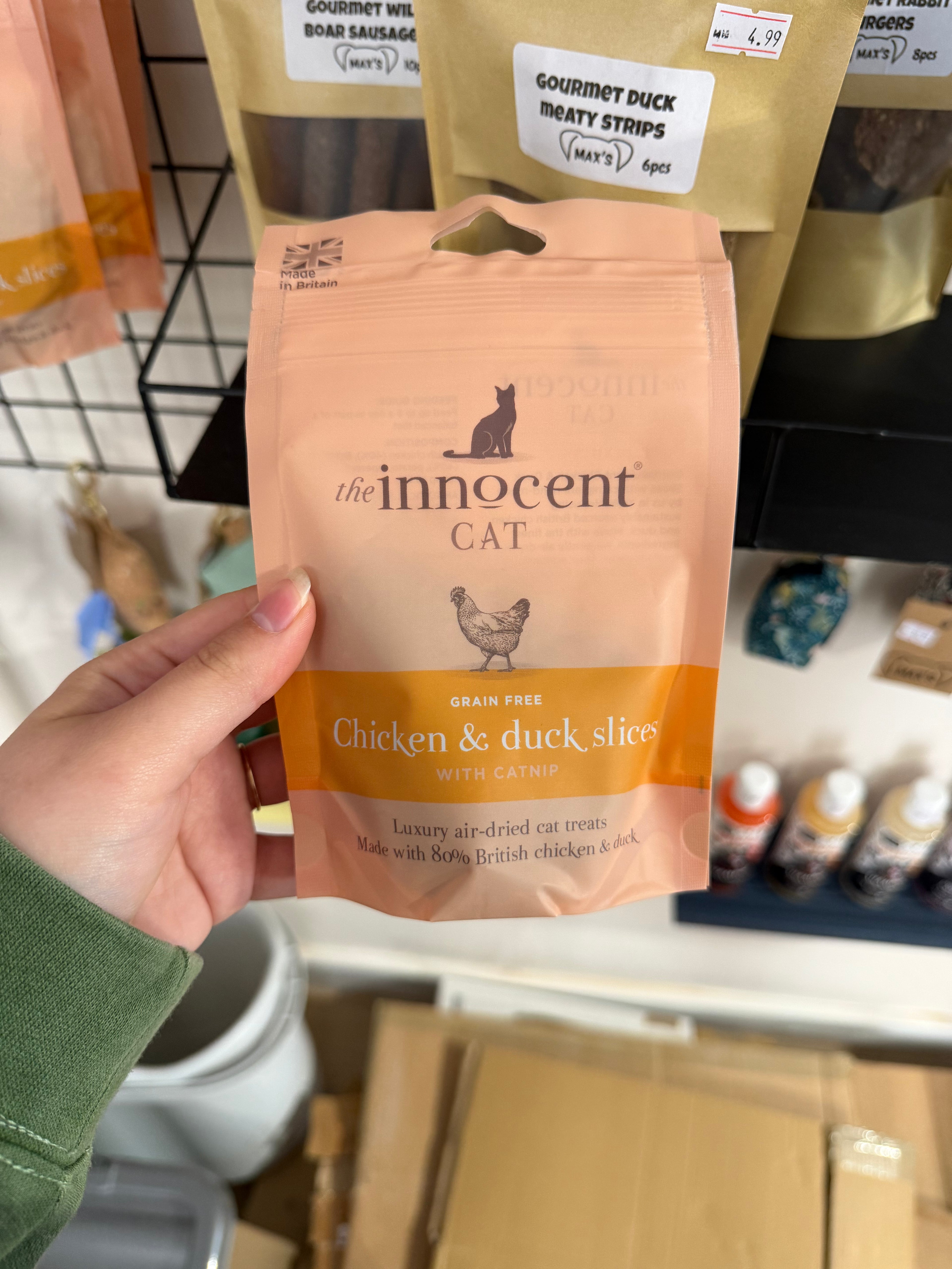 The Innocent Cat - Chicken and Duck Slices with Catnip 70g