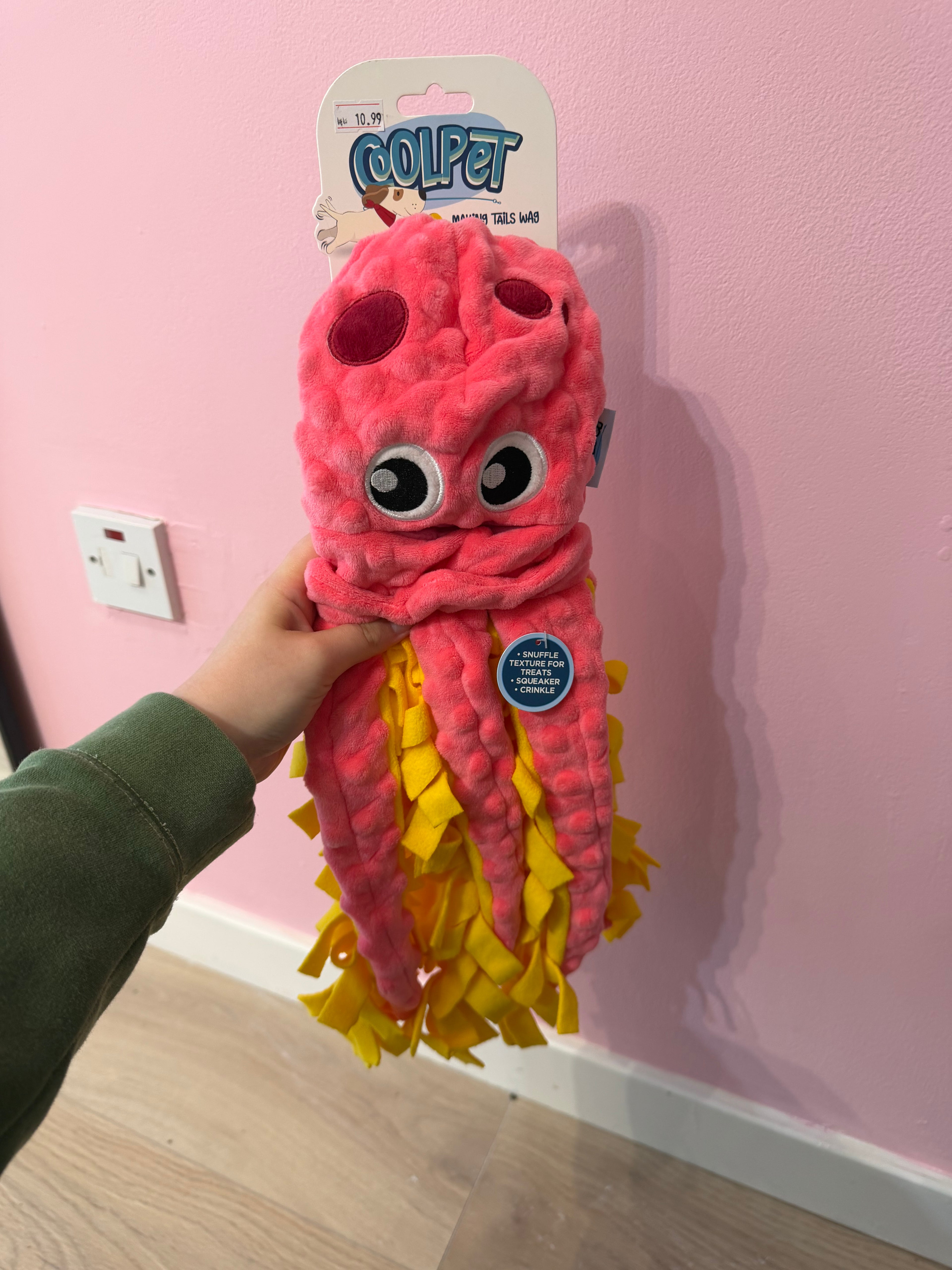 Crinkle & Snuffle Large Octopus