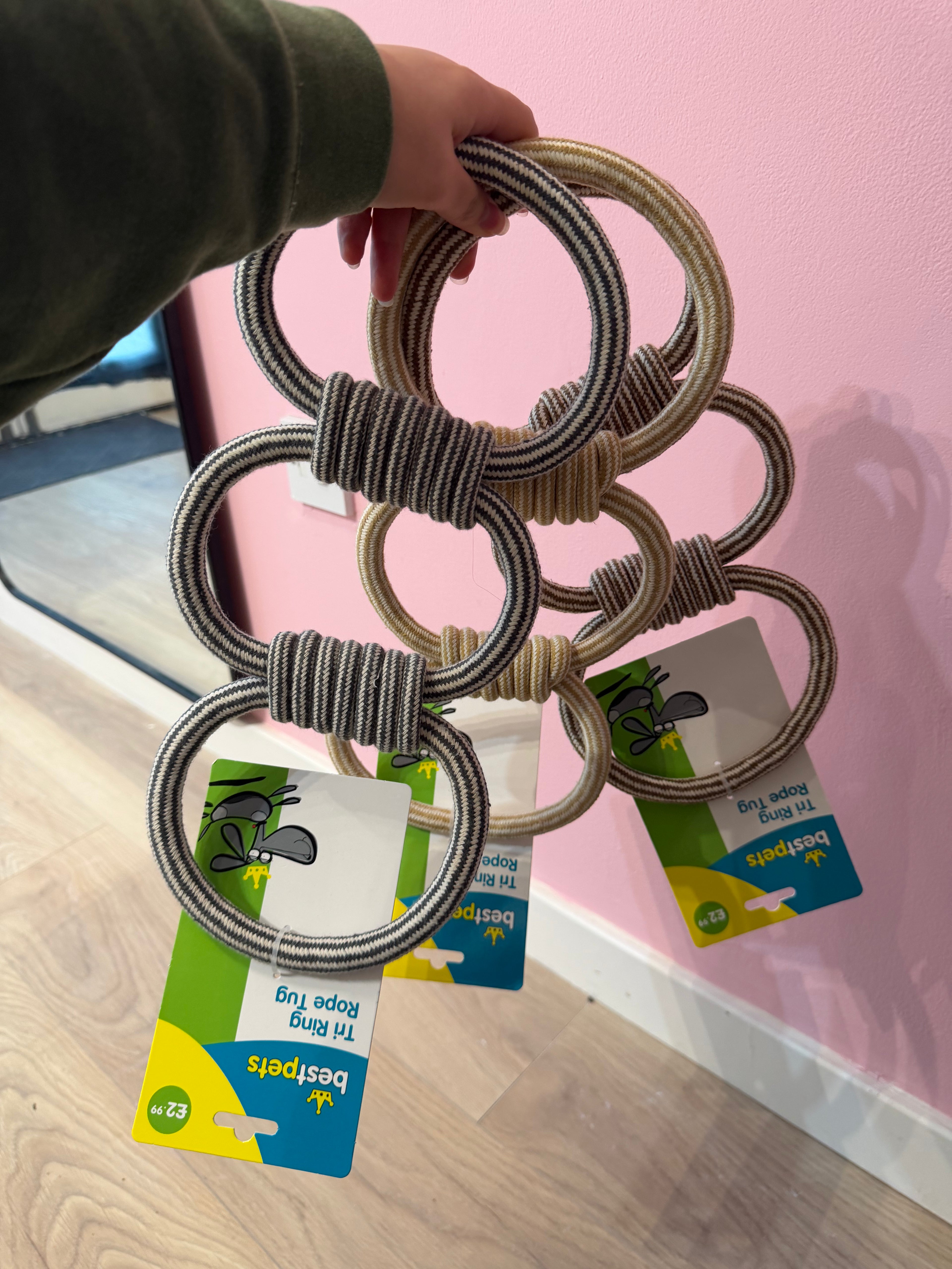 Trio Rope Tug Rings