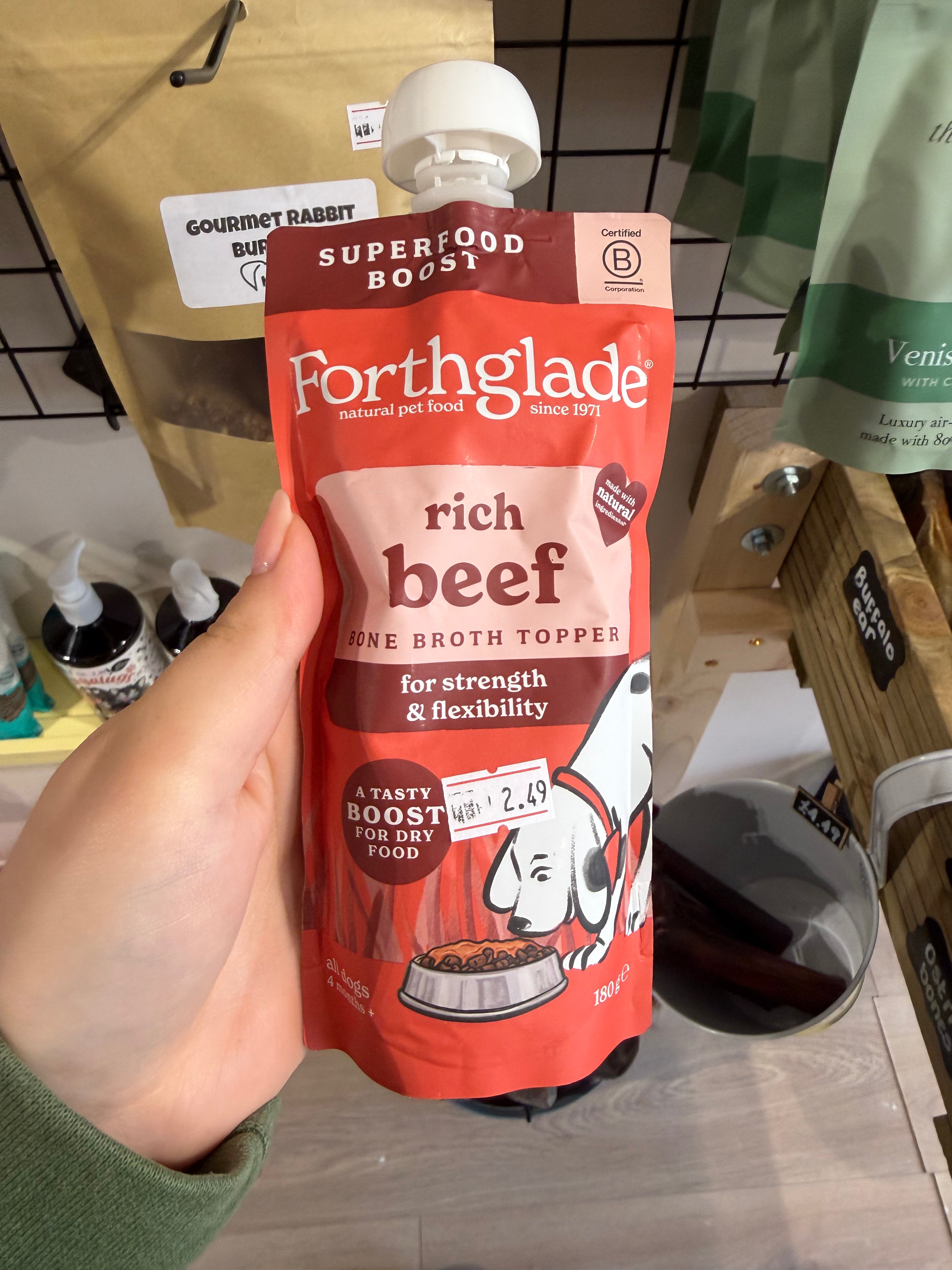 Forthglade Beef Bone Broth Topper