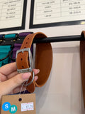 Brown Leather Greyhound Collar (Small/Medium)