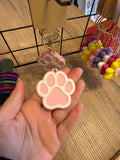 Paw Print Keyring - 3D Printed