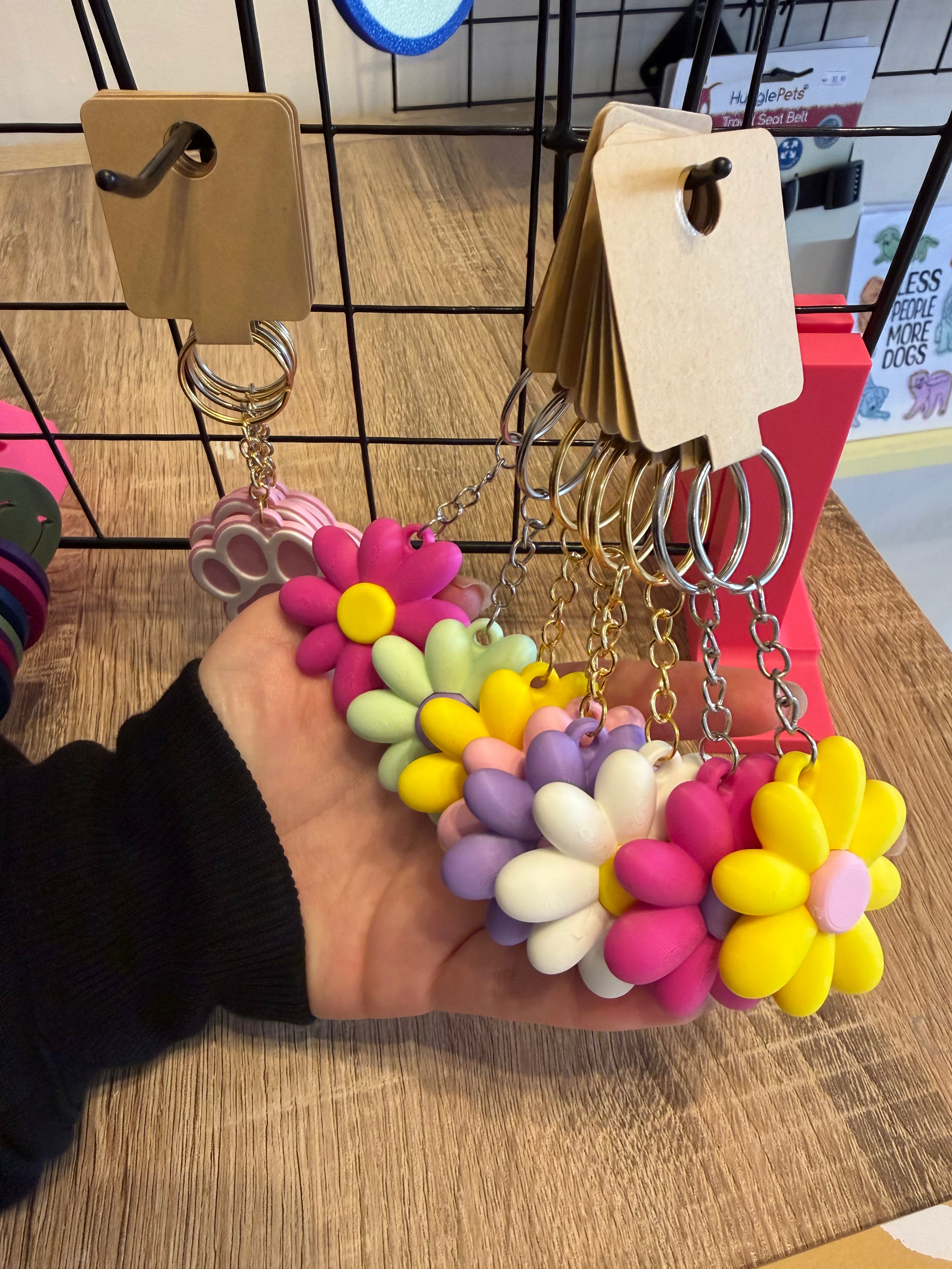 Flower Keyring - 3D Printed