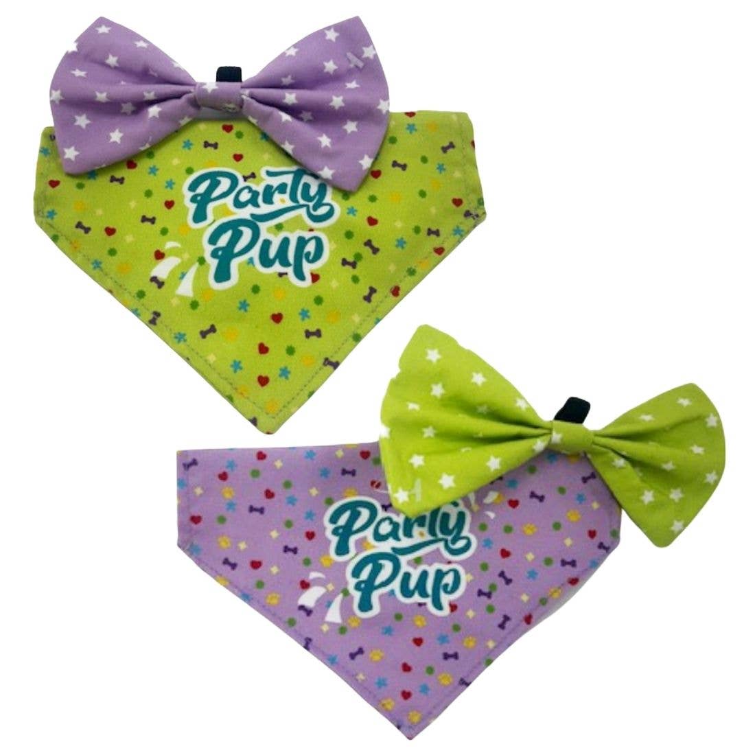 HugglePets Party Pup Dog Bow Tie & Bandana Set