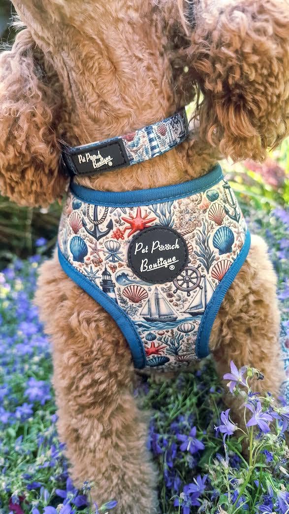 Shipwrecked Nautical Puppy Dog Harness