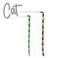 Ancol Wiggle Worm Rainbow  Cat Dangler Toy