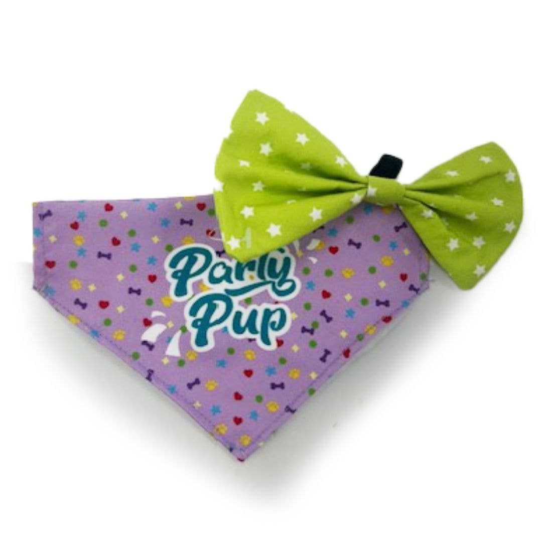 HugglePets Party Pup Dog Bow Tie & Bandana Set