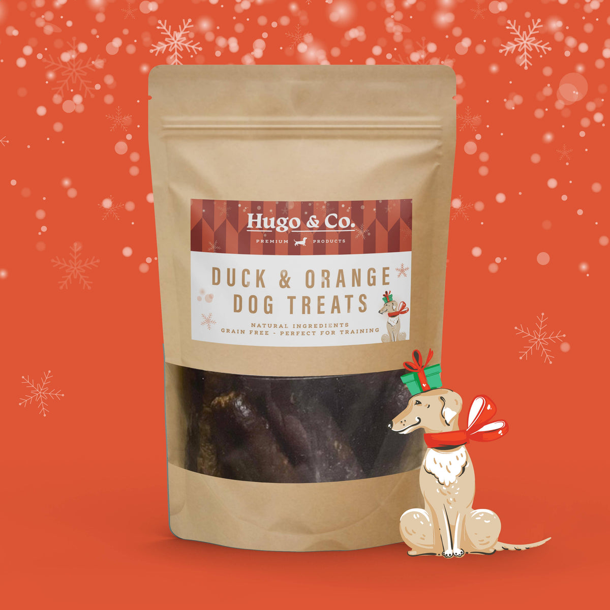 Hugo & Co - Christmas Duck and Orange Dog Treats