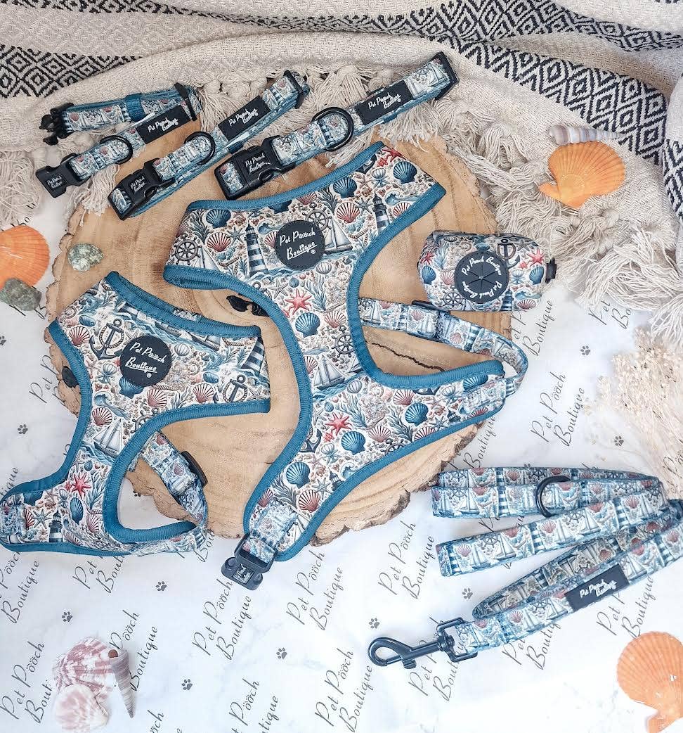 Shipwrecked Nautical Puppy Dog Harness